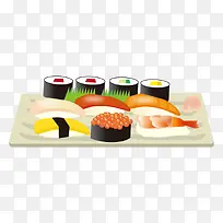 卡通简约美食装饰广告设计寿司-空若网 卡通简约美食装饰广告设计寿司-空若网