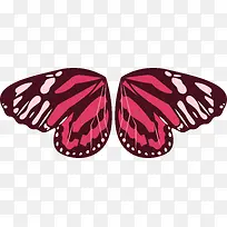 红色蝴蝶翅膀插画-空若网 红色蝴蝶翅膀插画-空若网