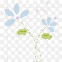 蓝色花朵花纹-空若网 蓝色花朵花纹-空若网