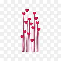 红色爱心装饰-空若网 红色爱心装饰-空若网