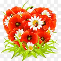 创意心形花朵-空若网 创意心形花朵-空若网