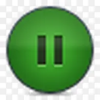 按钮绿色暂停风味-空若网 按钮绿色暂停风味-空若网