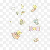 卡通动物蝴蝶结-空若网 卡通动物蝴蝶结-空若网