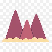 灰色扁平化山峰-空若网 灰色扁平化山峰-空若网