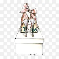 手绘高跟鞋-空若网 手绘高跟鞋-空若网