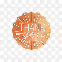 橙白色感谢你英文标签-空若网 橙白色感谢你英文标签-空若网