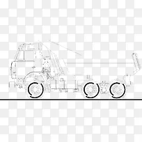矢量商务车矢量线描卡车货车-空若网 矢量商务车矢量线描卡车货车-空若网