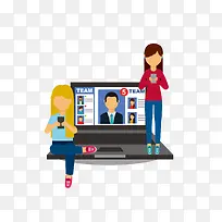 ��ͨ���ֻ���Ů��PNG-������