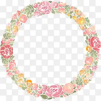 多彩婚礼圆形花环-空若网 多彩婚礼圆形花环-空若网
