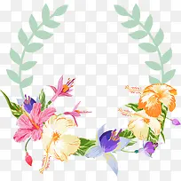 手绘多彩花朵-空若网 手绘多彩花朵-空若网