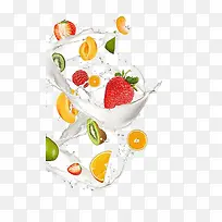 水果和牛奶-空若网 水果和牛奶-空若网