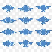 蓝色翅膀徽章-空若网 蓝色翅膀徽章-空若网