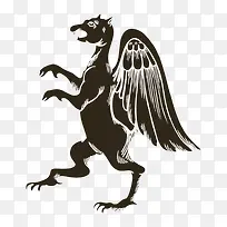 手绘长翅膀的动物-空若网 手绘长翅膀的动物-空若网