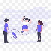 儿童节插画素材1-空若网 儿童节插画素材1-空若网