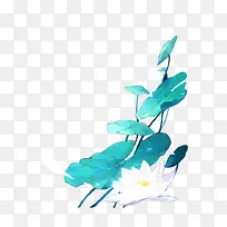 水彩荷花素材-空若网 水彩荷花素材-空若网