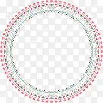 文艺风多彩花纹圆圈-空若网 文艺风多彩花纹圆圈-空若网