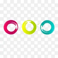 彩色毛笔墨迹-空若网 彩色毛笔墨迹-空若网