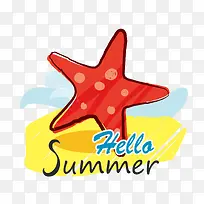 海星沙滩球卡片图片-空若网 海星沙滩球卡片图片-空若网