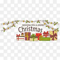 圣诞节礼物堆横幅-空若网 圣诞节礼物堆横幅-空若网