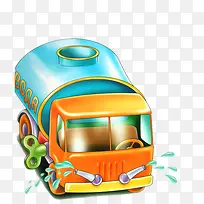手绘洒水车-空若网 手绘洒水车-空若网