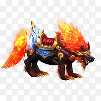 手绘火狼-空若网 手绘火狼-空若网