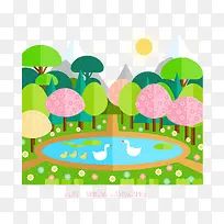 ´º¼¾³ØÌÁ·ç¾°Ê¸Á¿ËزÄ-¿ÕÈôÍø ´º¼¾³ØÌÁ·ç¾°Ê¸Á¿ËزÄ-¿ÕÈôÍø