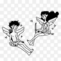 矢量亚当夏娃-空若网 矢量亚当夏娃-空若网