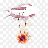 手绘花朵饰品-空若网 手绘花朵饰品-空若网