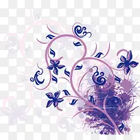 紫色潮流花纹-空若网 紫色潮流花纹-空若网