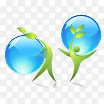 环保地球图标免抠下载-空若网 环保地球图标免抠下载-空若网