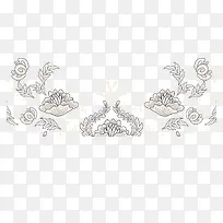 素描花纹背景PNG矢量元素-空若网 素描花纹背景PNG矢量元素-空若网