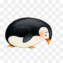 水彩手绘可爱的企鹅-空若网 水彩手绘可爱的企鹅-空若网