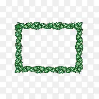 矢量卡通扁平化长方形绿植文本框-空若网 矢量卡通扁平化长方形绿植文本框-空若网