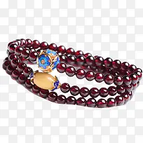 裴迪亚三圈多彩石榴石手链-空若网 裴迪亚三圈多彩石榴石手链-空若网