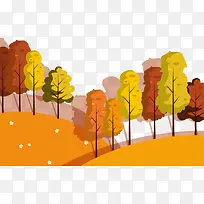 卡通手绘黄色立秋banner-空若网 卡通手绘黄色立秋banner-空若网