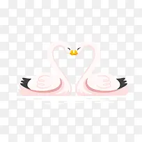 卡通爱情天鹅免抠素材-空若网 卡通爱情天鹅免抠素材-空若网