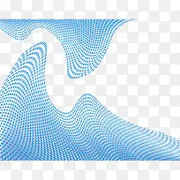 蓝色点状波浪效果-空若网 蓝色点状波浪效果-空若网