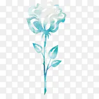 蓝色渐变玫瑰花设计-空若网 蓝色渐变玫瑰花设计-空若网