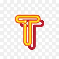 字母T的霓虹灯免抠素材-空若网 字母T的霓虹灯免抠素材-空若网