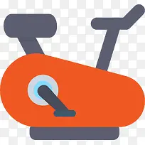 橙色扁平动感单车-空若网 橙色扁平动感单车-空若网