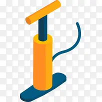 卡通橙色加气筒-空若网 卡通橙色加气筒-空若网