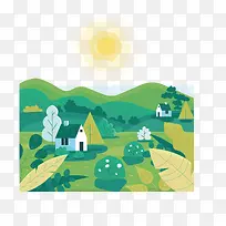 绿色乡村春季踏青素材-空若网 绿色乡村春季踏青素材-空若网