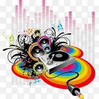 8款DJ台系列矢量素材-空若网 8款DJ台系列矢量素材-空若网