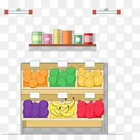 卡通水果摆架和水果-空若网 卡通水果摆架和水果-空若网