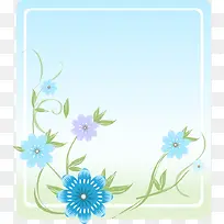 蓝色韩式矢量公告板素材-空若网 蓝色韩式矢量公告板素材-空若网