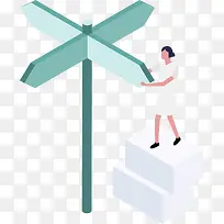 2.5D公告牌人物立体插画-空若网 2.5D公告牌人物立体插画-空若网