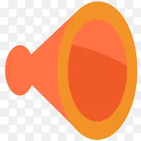 黄色扁平化喇叭元素-空若网 黄色扁平化喇叭元素-空若网