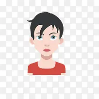 短头发的女人头像-空若网 短头发的女人头像-空若网