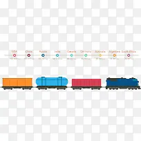 火车创意信息图表矢量素材-空若网 火车创意信息图表矢量素材-空若网