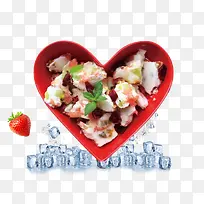 清新美食水果捞插画-空若网 清新美食水果捞插画-空若网